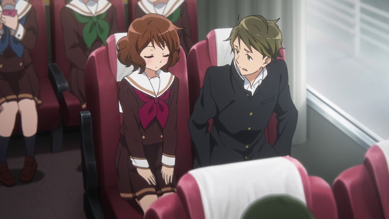 Hibike! Euphonium - Kumiko and Shuuichi on the bus