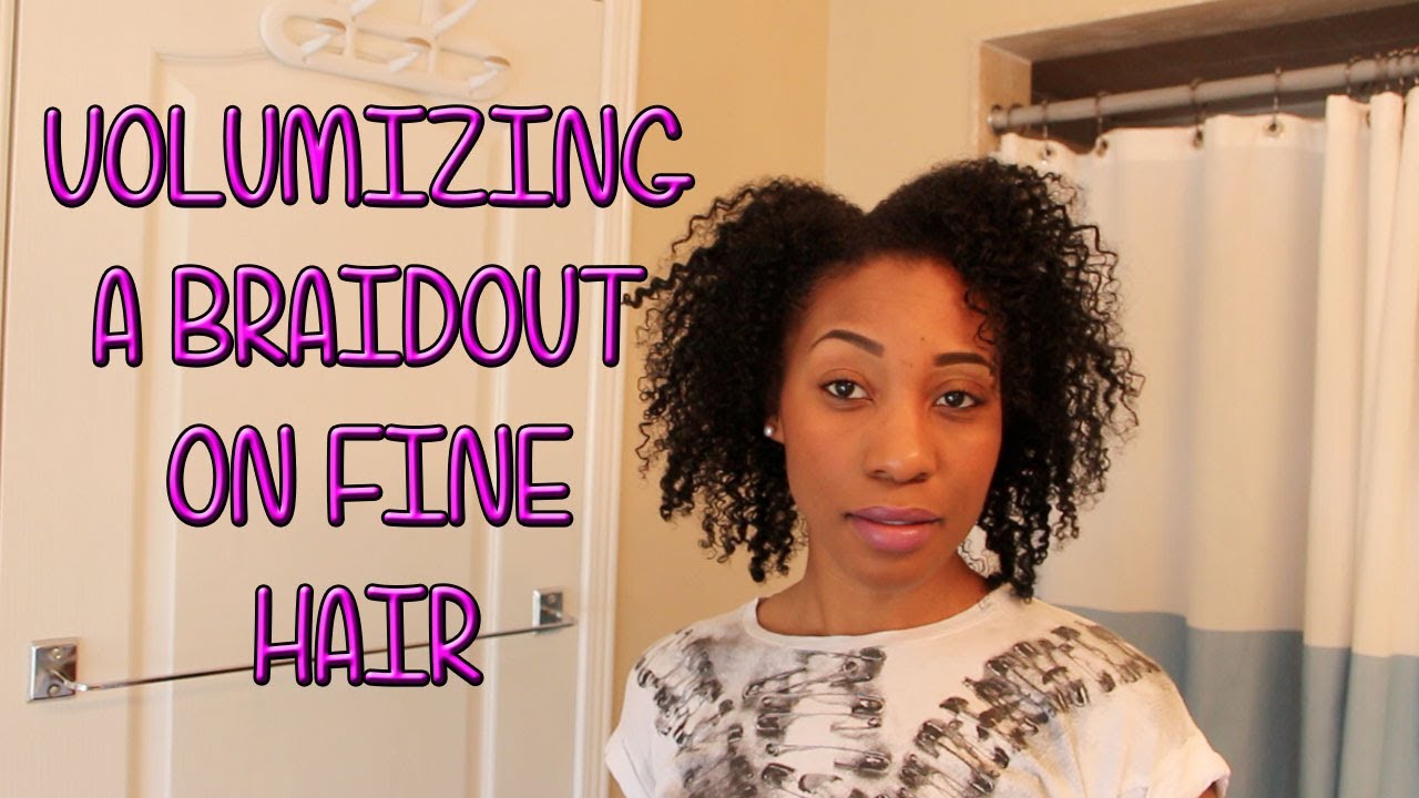 Volumizing a Braidout on Fine Hair