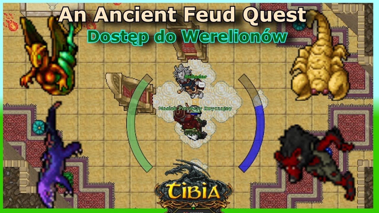 [An Ancient Feud Quest] Robimy Dostęp do Werelion&oacute;w i 4 dziennych bos&oacute;w 200RP-kiem - TIBIA