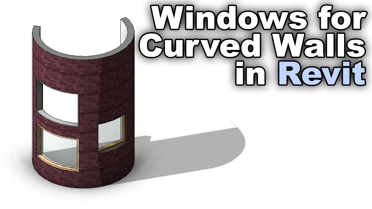 Windows for Curved walls in Revit Tutorial