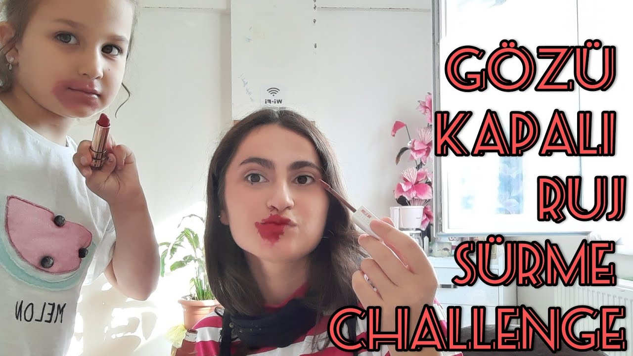 G&ouml;z&uuml; Kapalı Ruj S&uuml;rme Challenge