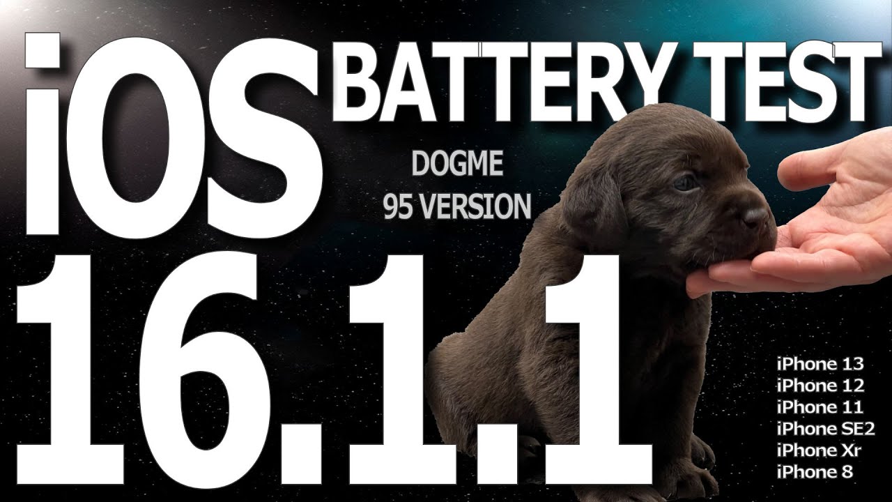 iOS 16.1.1 Battery Life / Battery Drain / Battery Performance Test. (Special version Dogme 95)