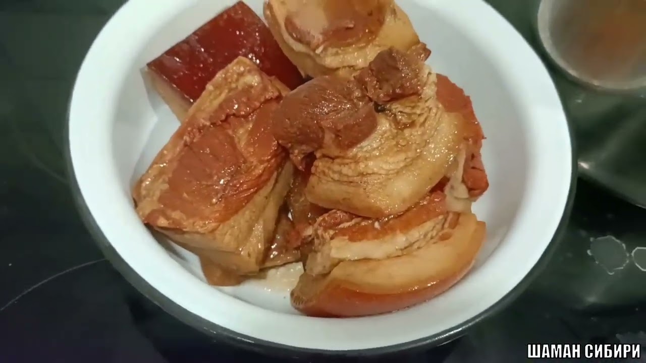 Сало в луковой шелухе! Быстрый рецепт приготовления! Дегустация!