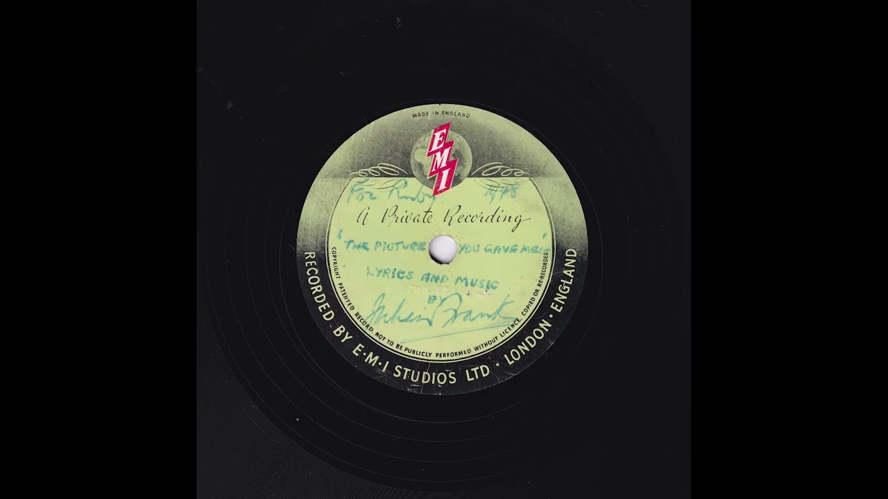 Unknown pianist/singer - The Picture You Gave Me (EMI Personal, 1948)