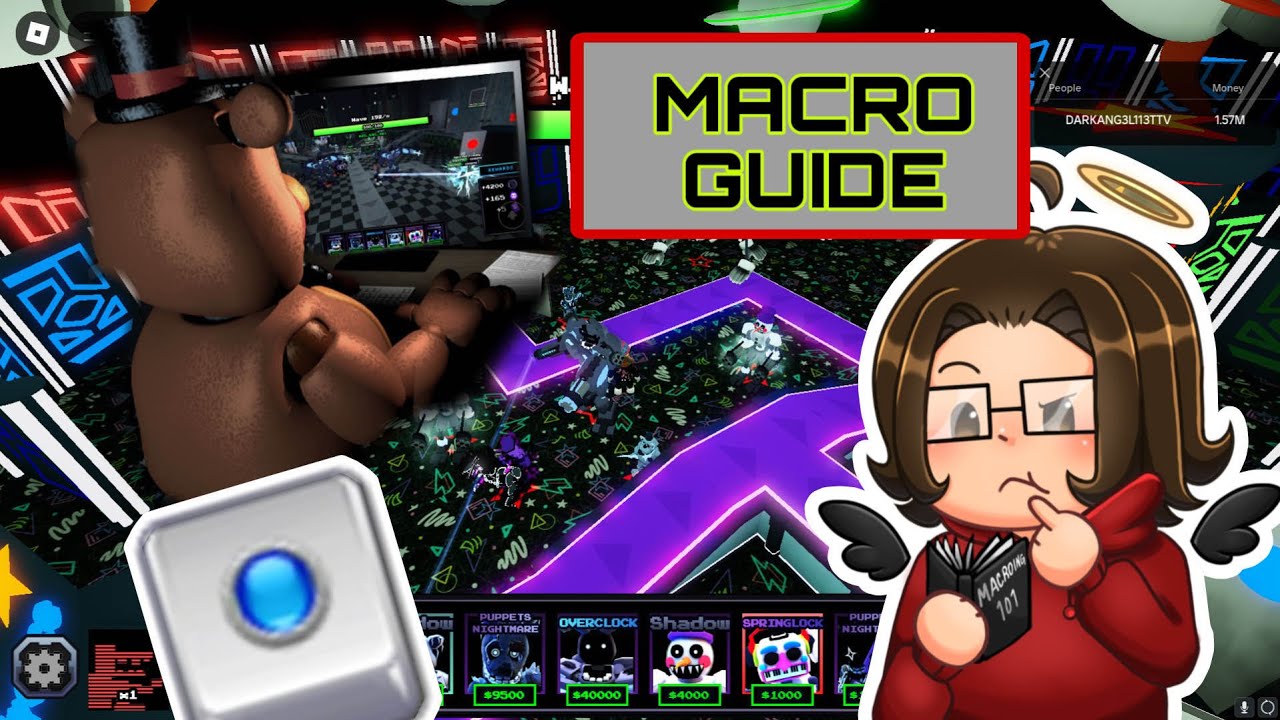 How To Set Up Macros In FNTD | FIVE NIGHTS TD (Roblox)