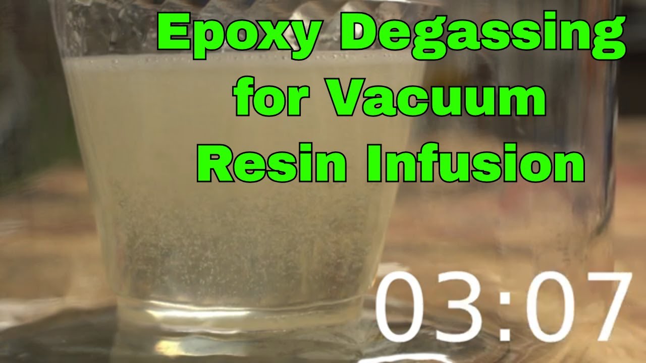 Epoxy Degassing at x8 speed for vacuum resin infusion
