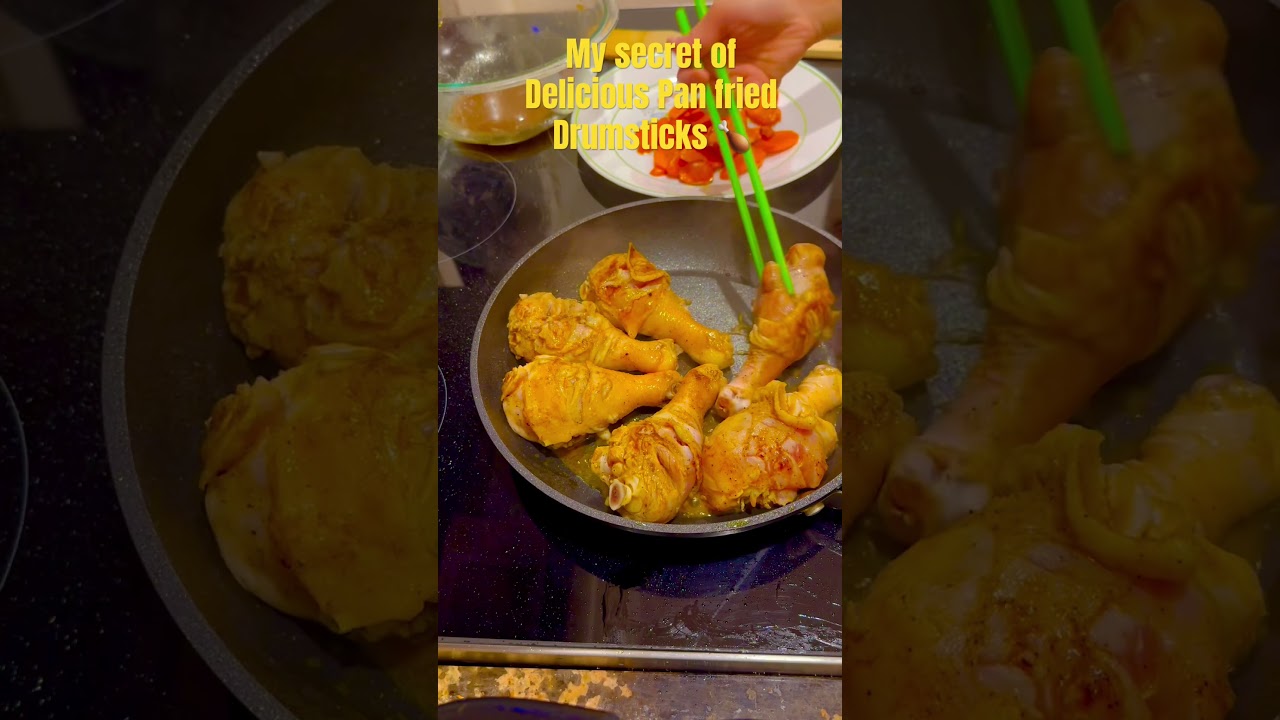 My secret of delicious pan fried drumsticks 🍗 #healthy #delicious #panfried #drumsticks