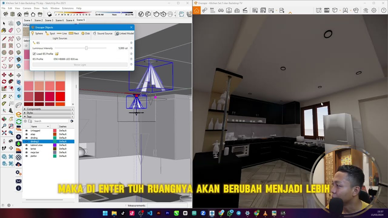 Cara membuat Lampu pada enscape