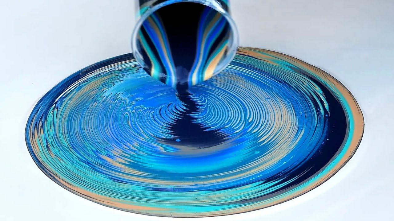 Capricorn! Gorgeous Fantasy Pour in Ocean Colors! Constellation Series Continues..