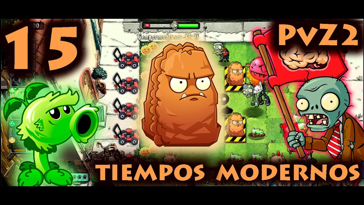 Plantas vs. Zombies 2 - Tiempos Modernos - Día 15