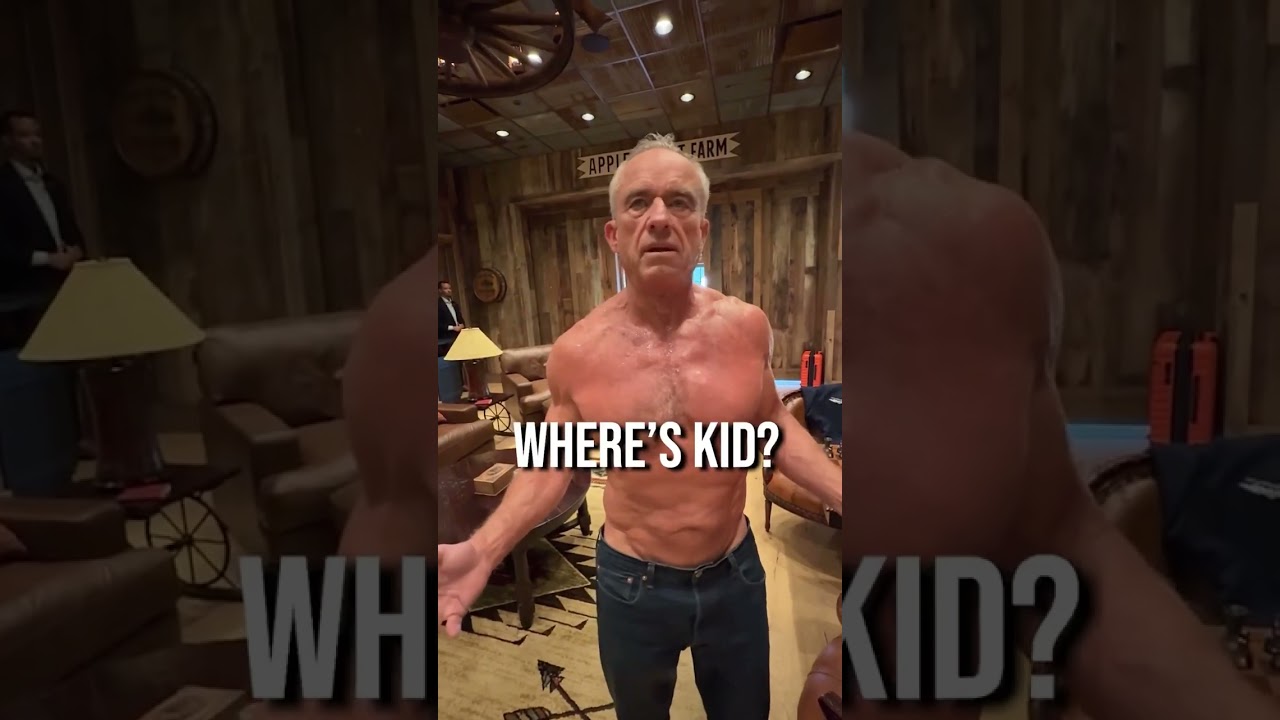 RFK Jr. works out in sauna with jeans on #shorts