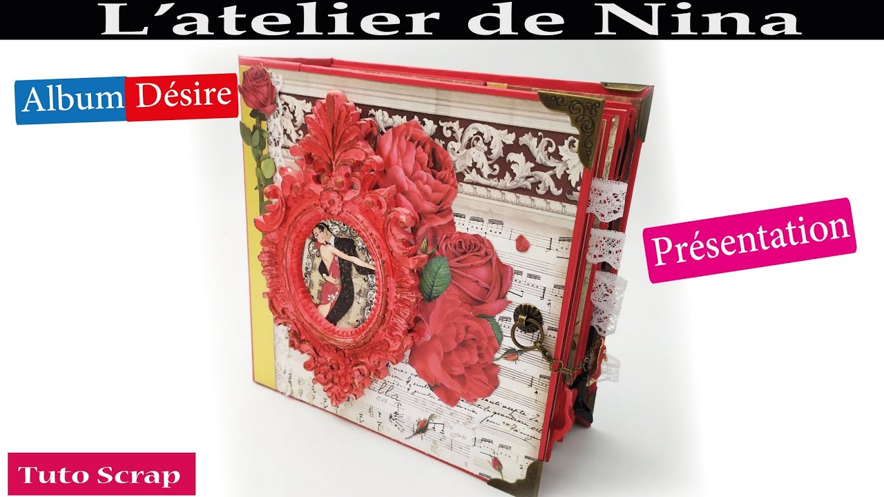 Album Stamperia Desire 15x15 : Présentation #stamperia #desire #scrap