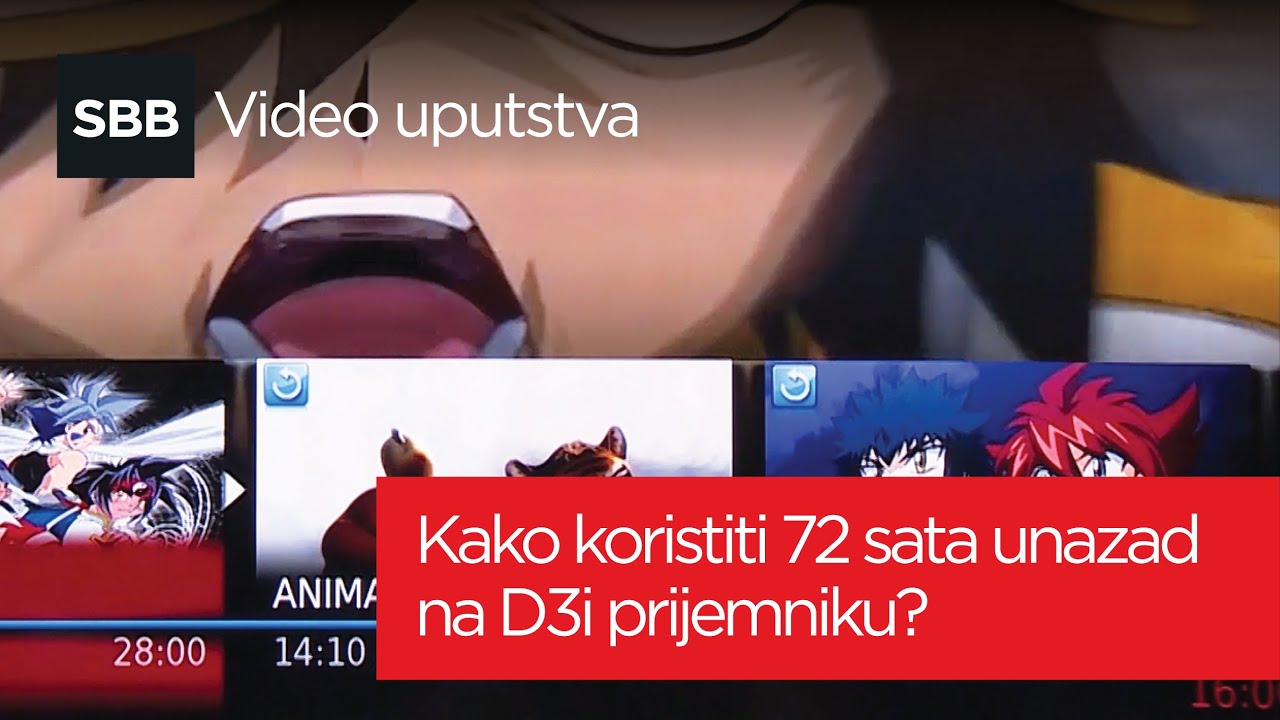 Kako se koristi 72 sata unazad na D3i prijemniku?