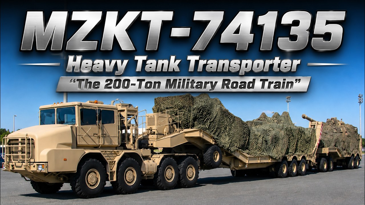 EPISODE 63 : MZKT 74135 Heavy Tank Transporter The 200 Ton Military Road Train