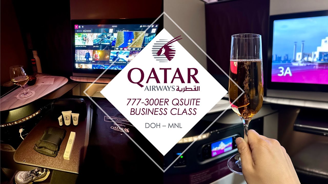 QATAR QSUITE DREAMS | Qatar Airways Qsuite Business Class from Doha to Manila