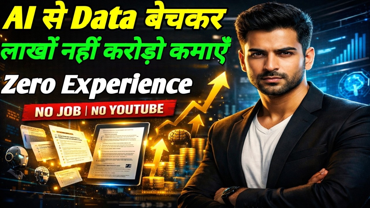AI से Data बेचकर लाखों नहीं करोड़ो कमाएँ | Beginners के लिए Step-by-Step Guide 2026