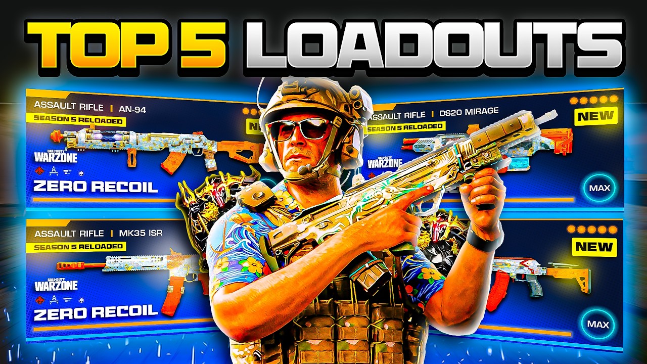 the TOP 5 *BROKEN* META Loadouts in Warzone After the NEW UPDATE! (Warzone BEST Builds)