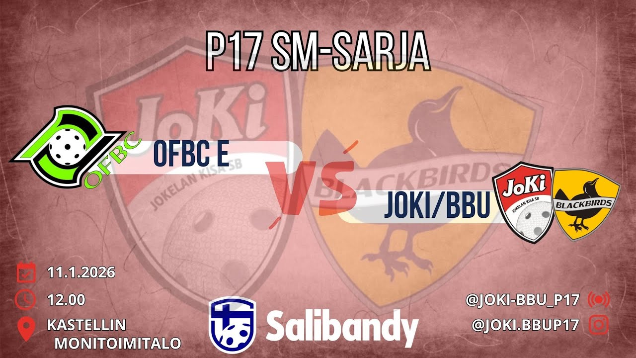 P17 SM-SARJA OFBC Edustus -  JoKi/BBU 11.1.2026