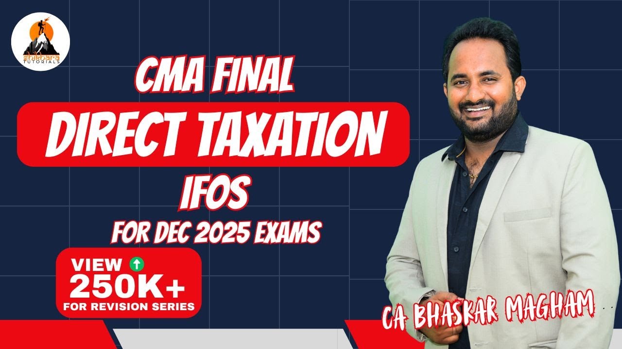 CMA FINAL - DIRECT TAXATION | CLASS 14 | INCOME FROM OTHER SOURCES | REVISION CLASSES