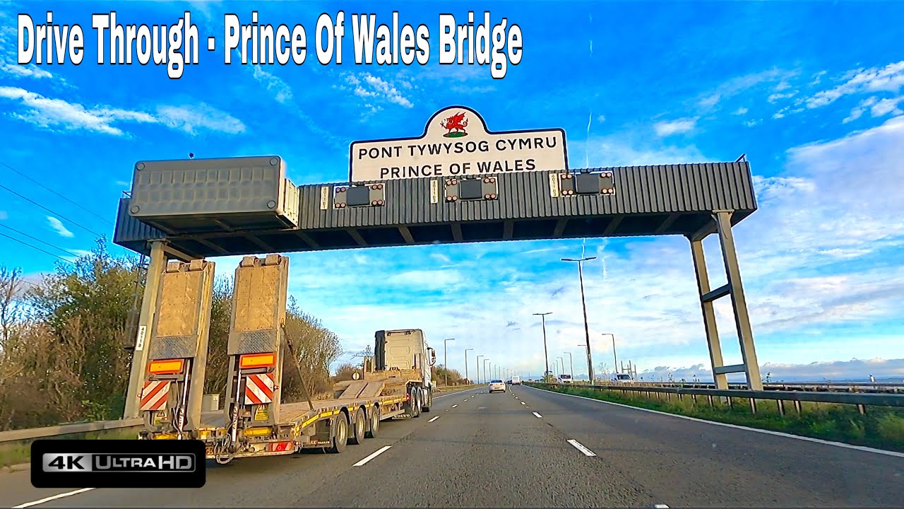 Drive Through Prince of Wales Bridge  | M4 Motorway Wales To England