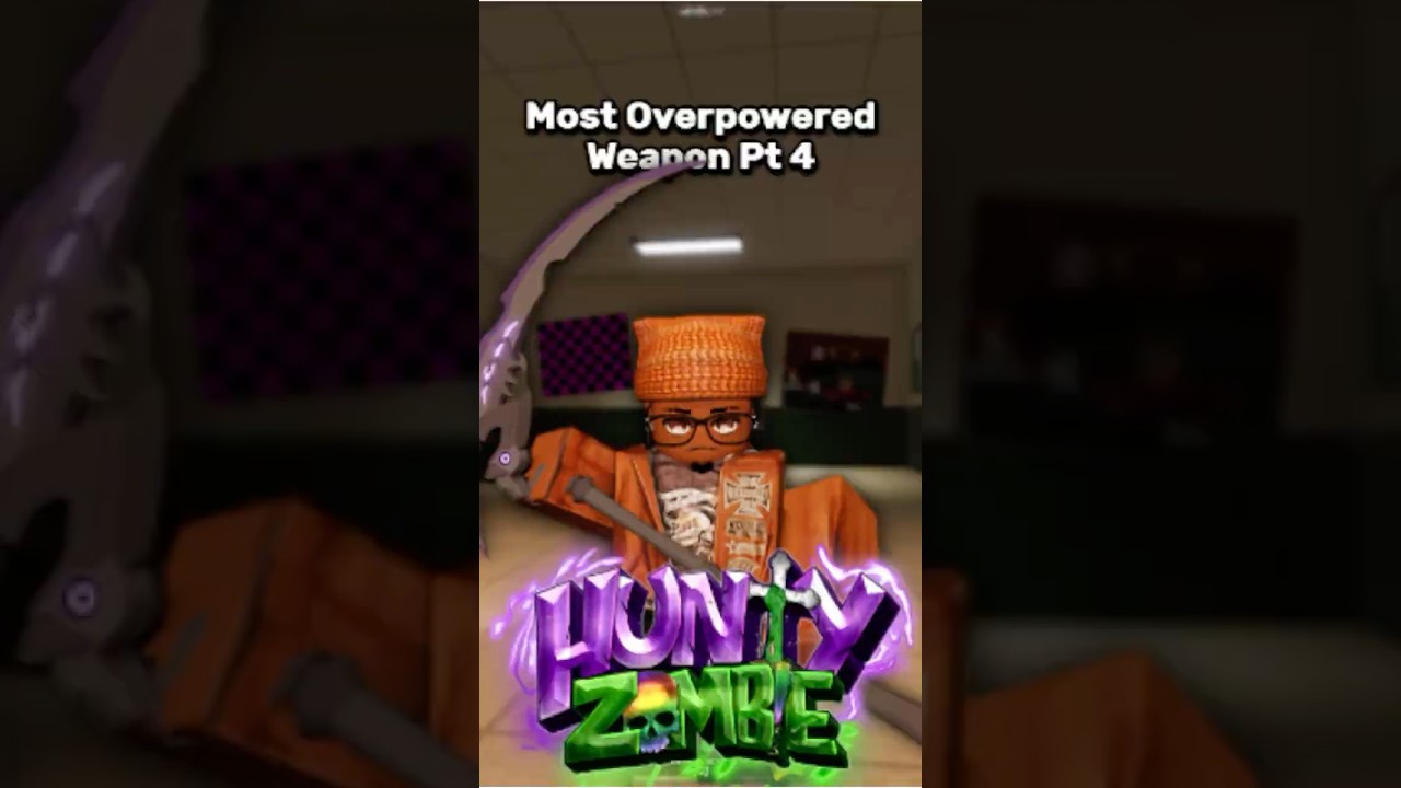 Самое сильное оружие в Hunty Zombie 🔥 #roblox #huntyzombie