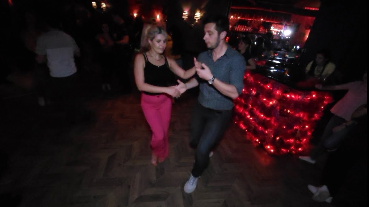 Jacek Nicpon & Sofia Koshak | salsa social dance (Mambo) | Mohitos party