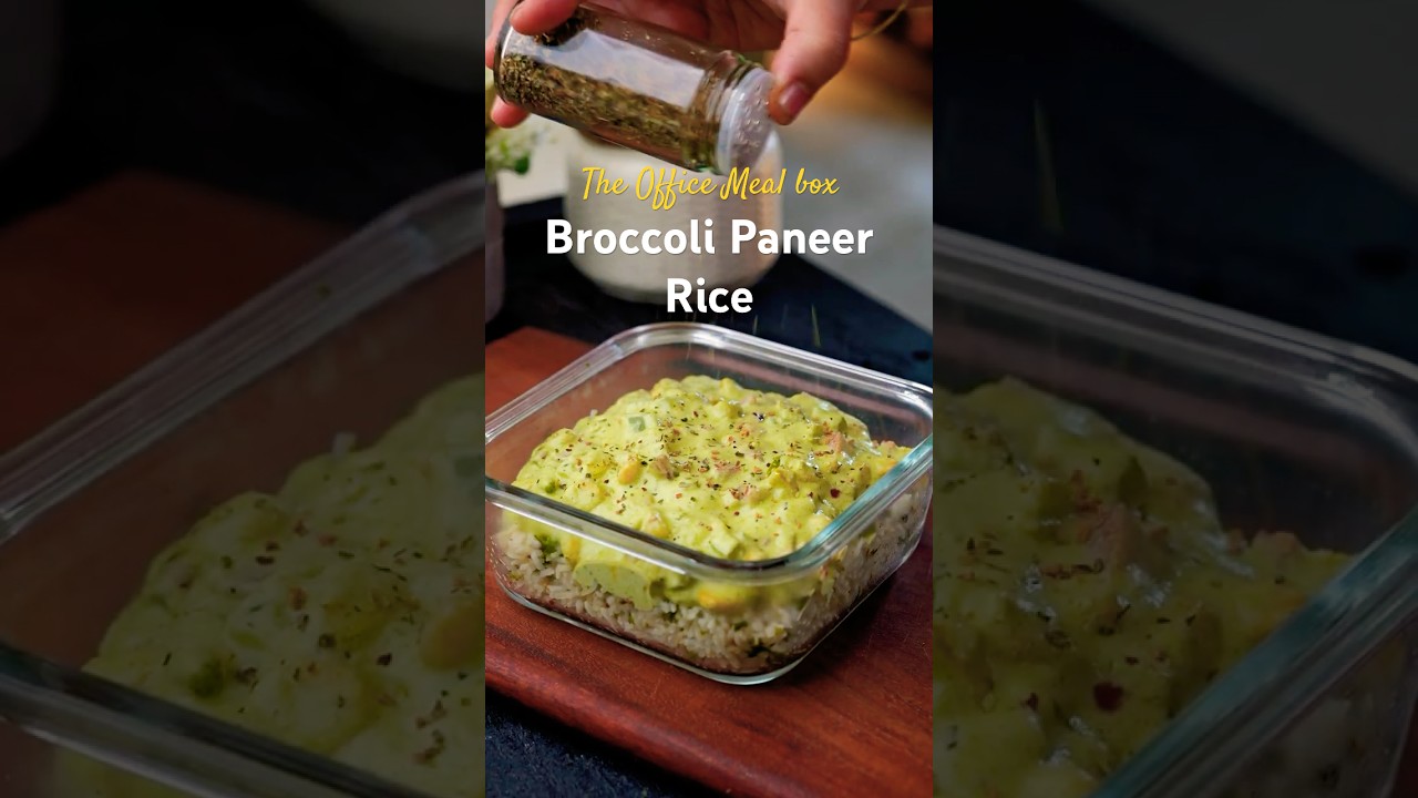 Broccoli Paneer Rice | Ep 5 The Office Meal Box | Easy Lunch Box | Tiffin  #recipe #lunchbox #paneer