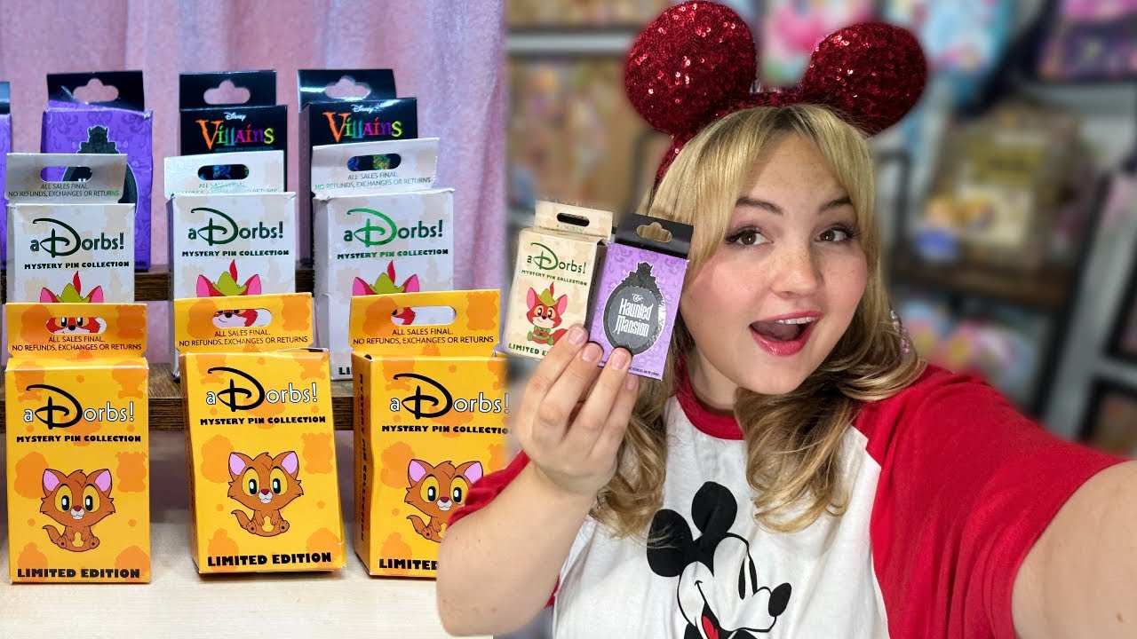 D23 Rare Mystery Pins Unboxing | Adorbs, Villains and Tiny Kingdom Haunted Mansion