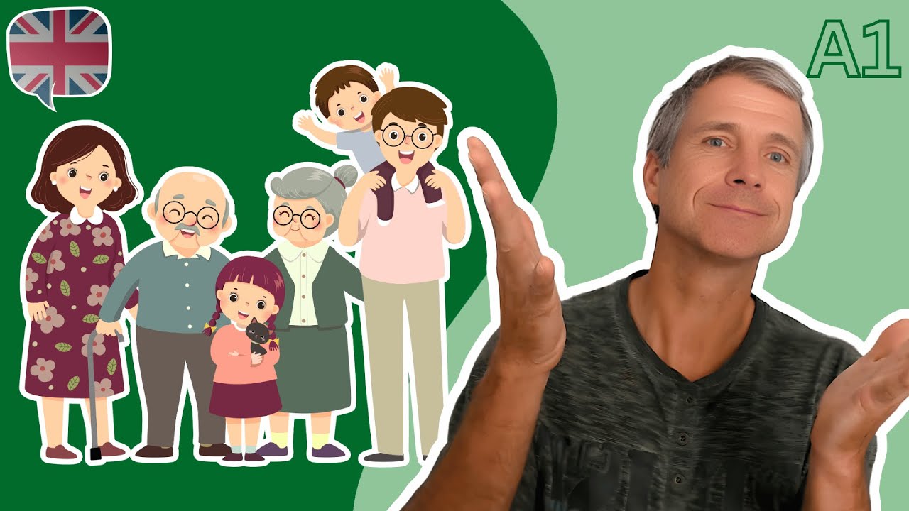 Inglés Básico A1: Familia y Descripción de Personas (20 Frases) | Clase 3 con Marcus