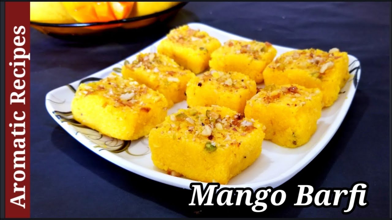 Mango Barfi Recipe | Super  Soft.Without khoya, Milk powder, Condensed Milk | Just in 10 minutes