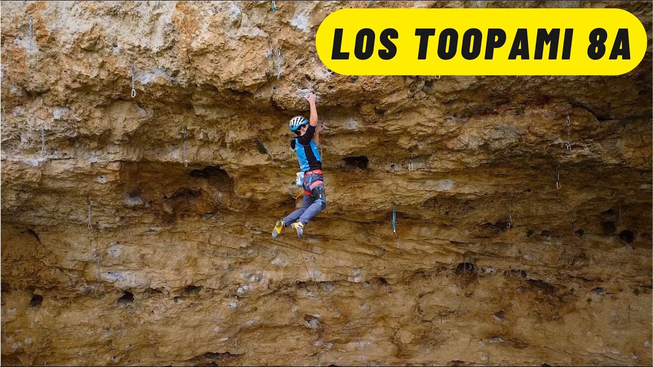 Los Toopami 8a /Escalada Cueva del Arenal (Cantalejo) /