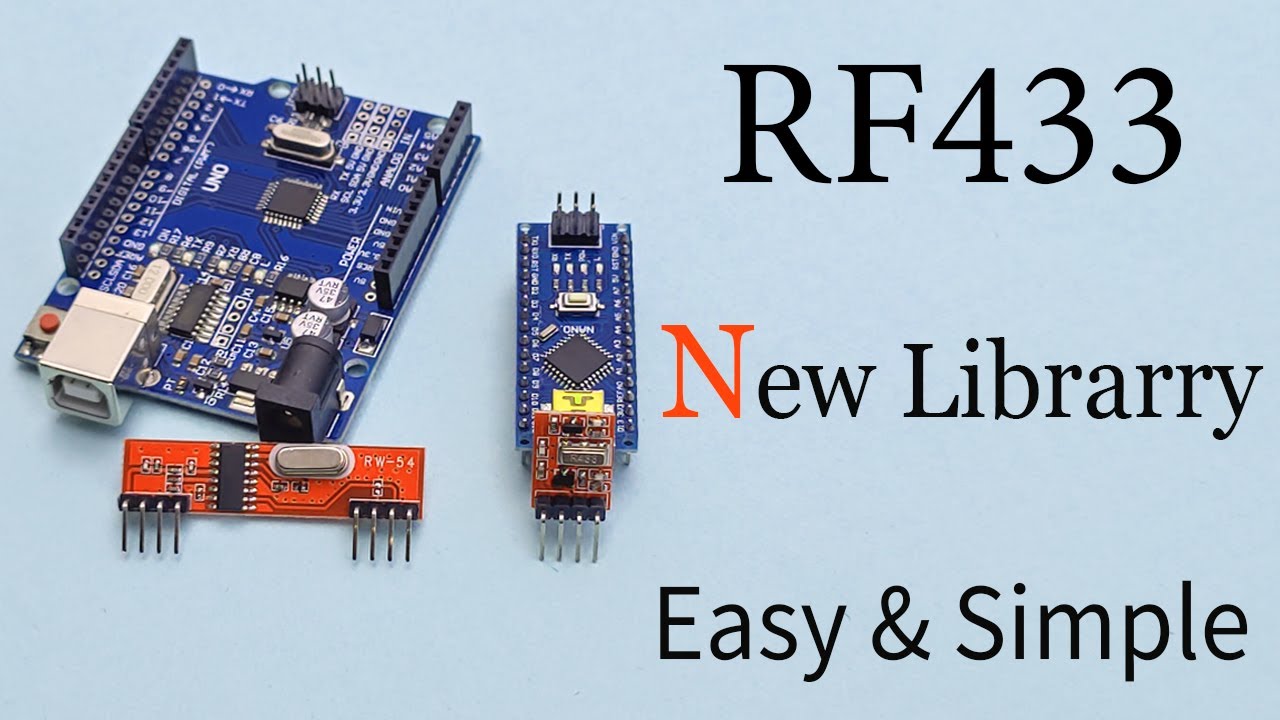 RF433 Mhz program | new library for esey to use | in Malayalam