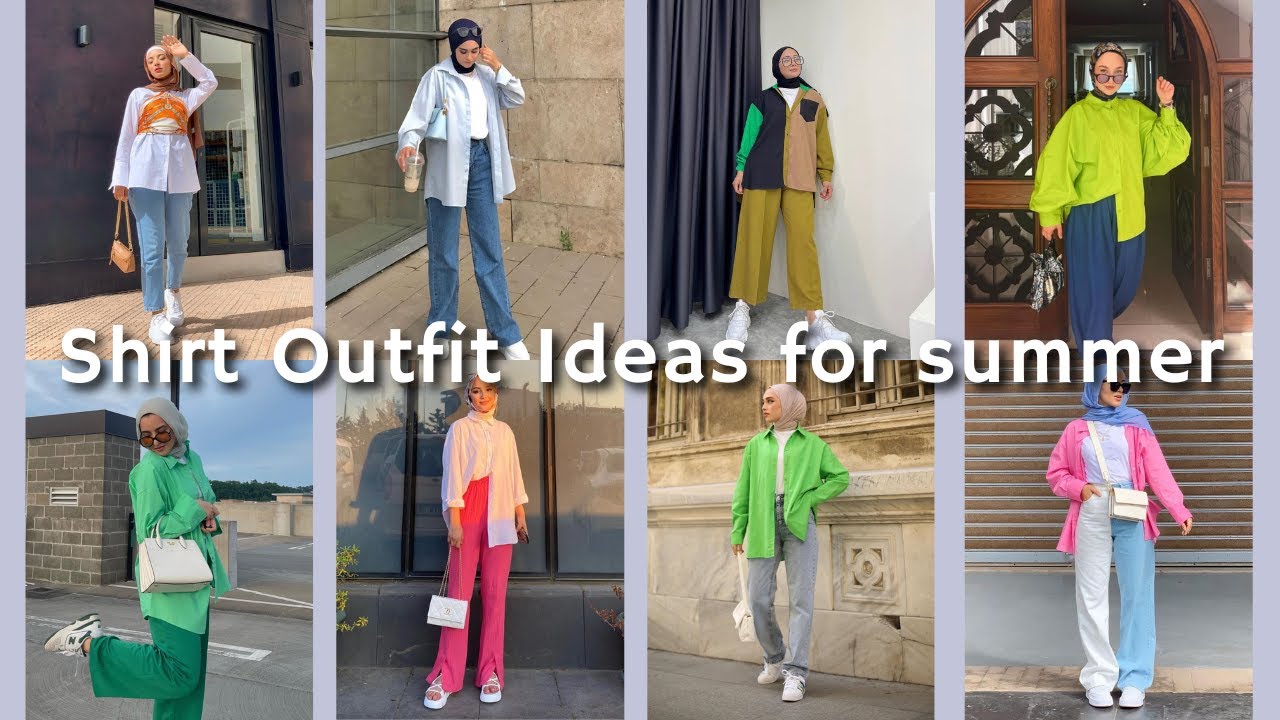 How to style Shirts with Hijab for summer 2022