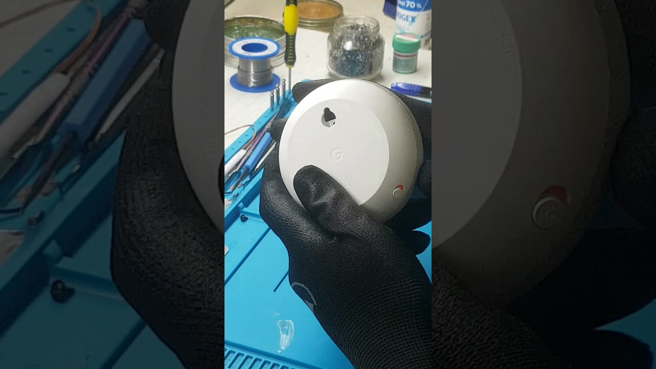 Google nest Mini h2c como desmontar para reparo