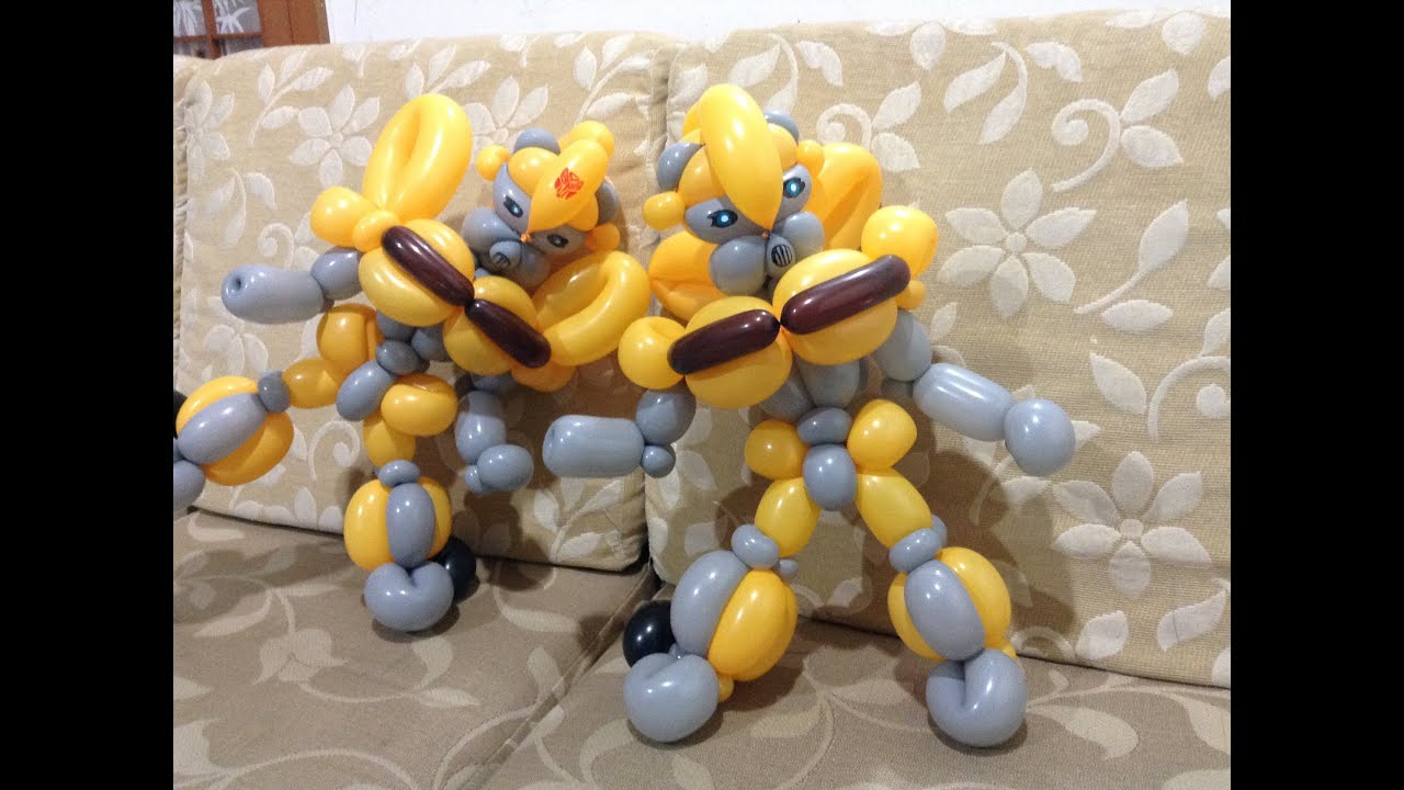 bumblebee part2 balloon twisting 大黃蜂 造型氣球