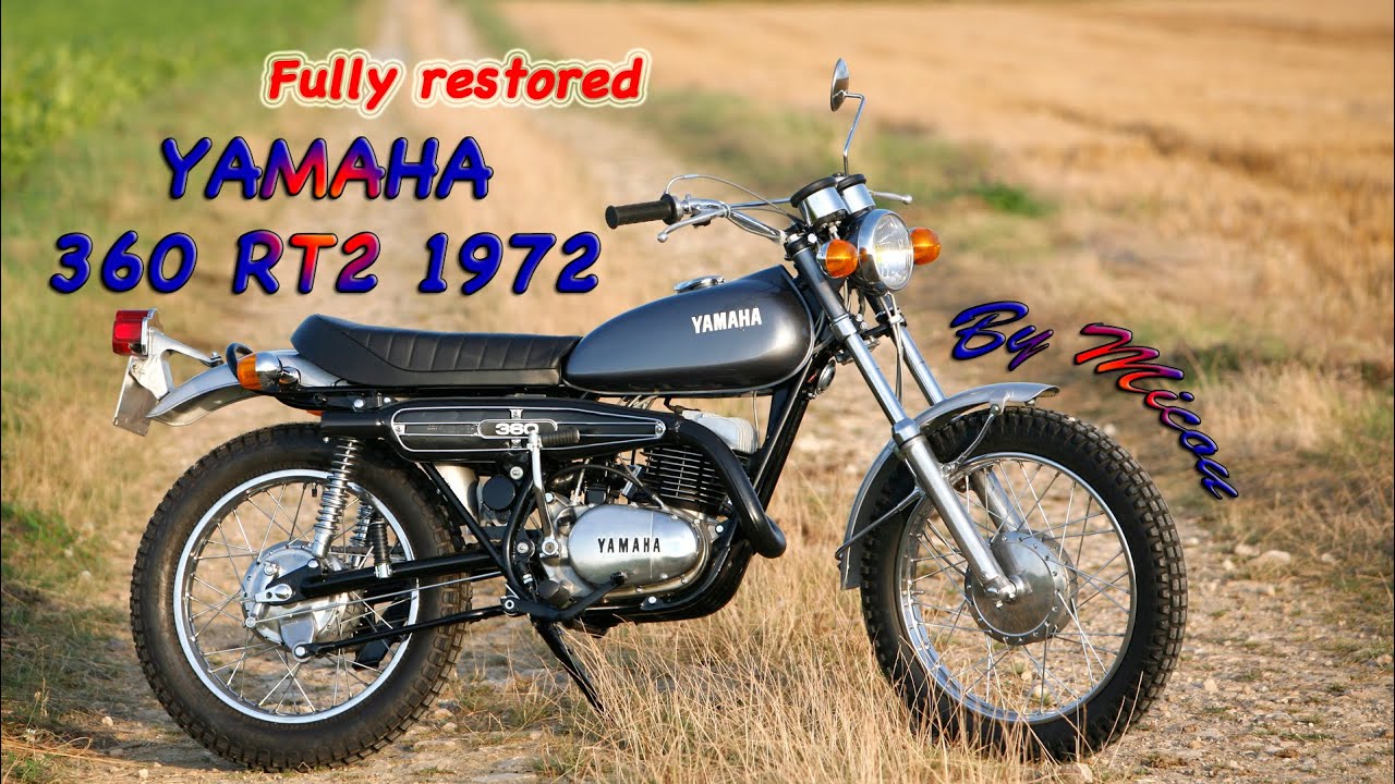 1972 Yamaha 360 RT2 . Restored better than new from a boneyard scrap .