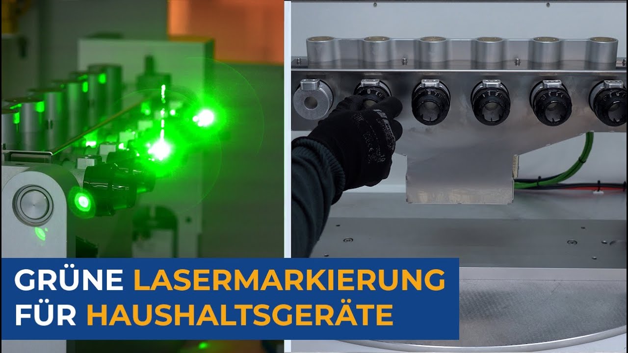 Industrielle Markierung mit doppeltem grünen Laser für Haushaltsgeräte - LASIT