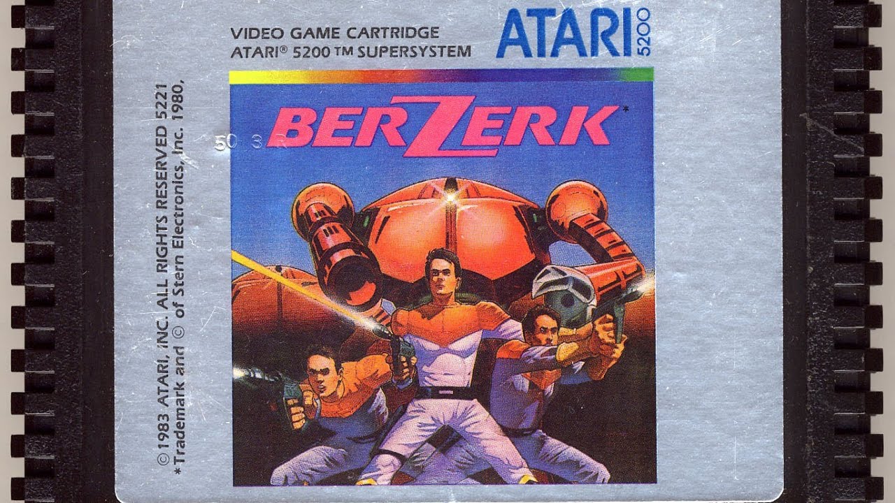 Классическая игровая комната — обзор BERZERK Atari 5200