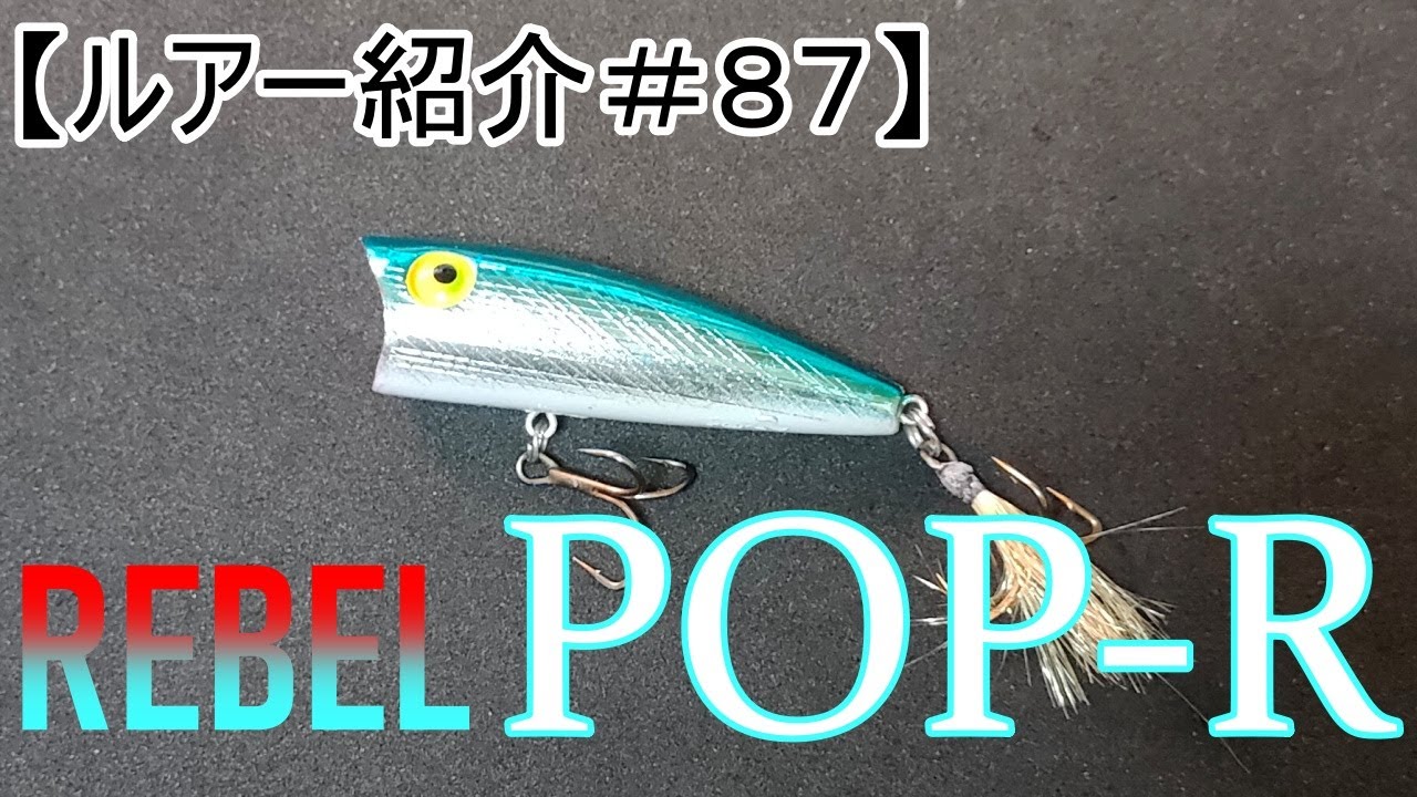 【ルアー紹介＃８７】レーベル　ポップR　REBEL POP-R