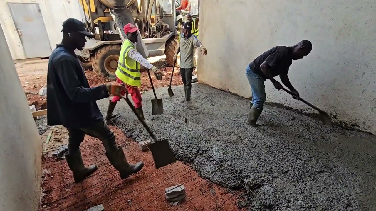 Concreting the ramp