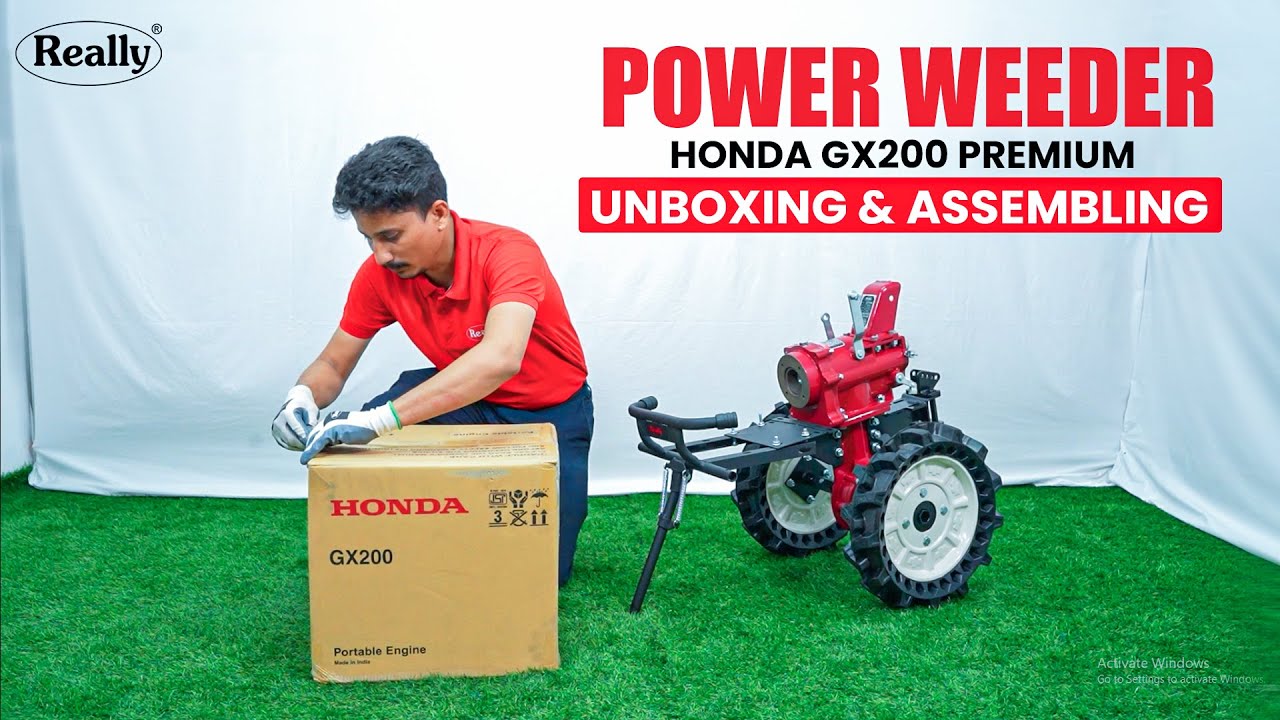 POWER WEEDER UNBOXING & ASSEMBLING | HONDA GX200 PREMIUM | REALLY AGRITECH