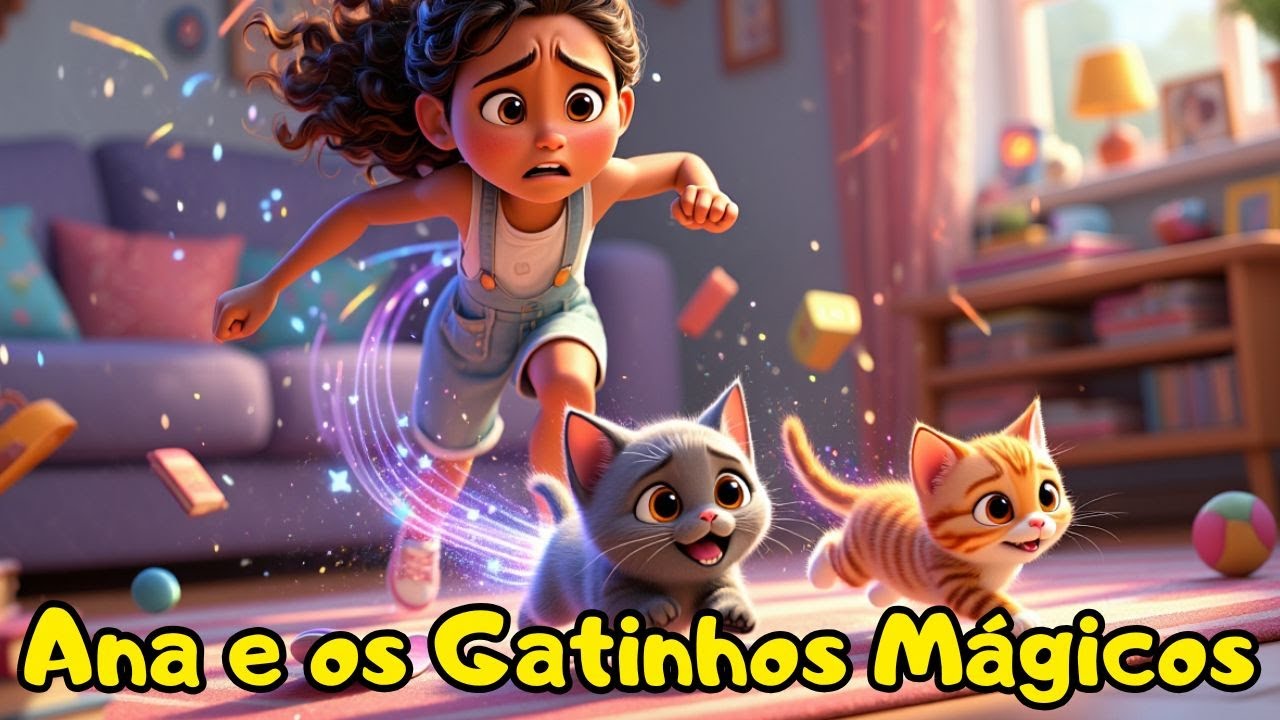 Ana e os Gatinhos Mágicos 🐱✨| Uma Confusão Encantada em Casa 🏠🌈 | História Infantil #318798
