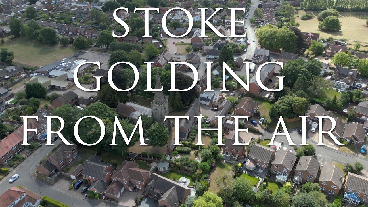 Cycle trip out to Stoke Golding and view from the air.