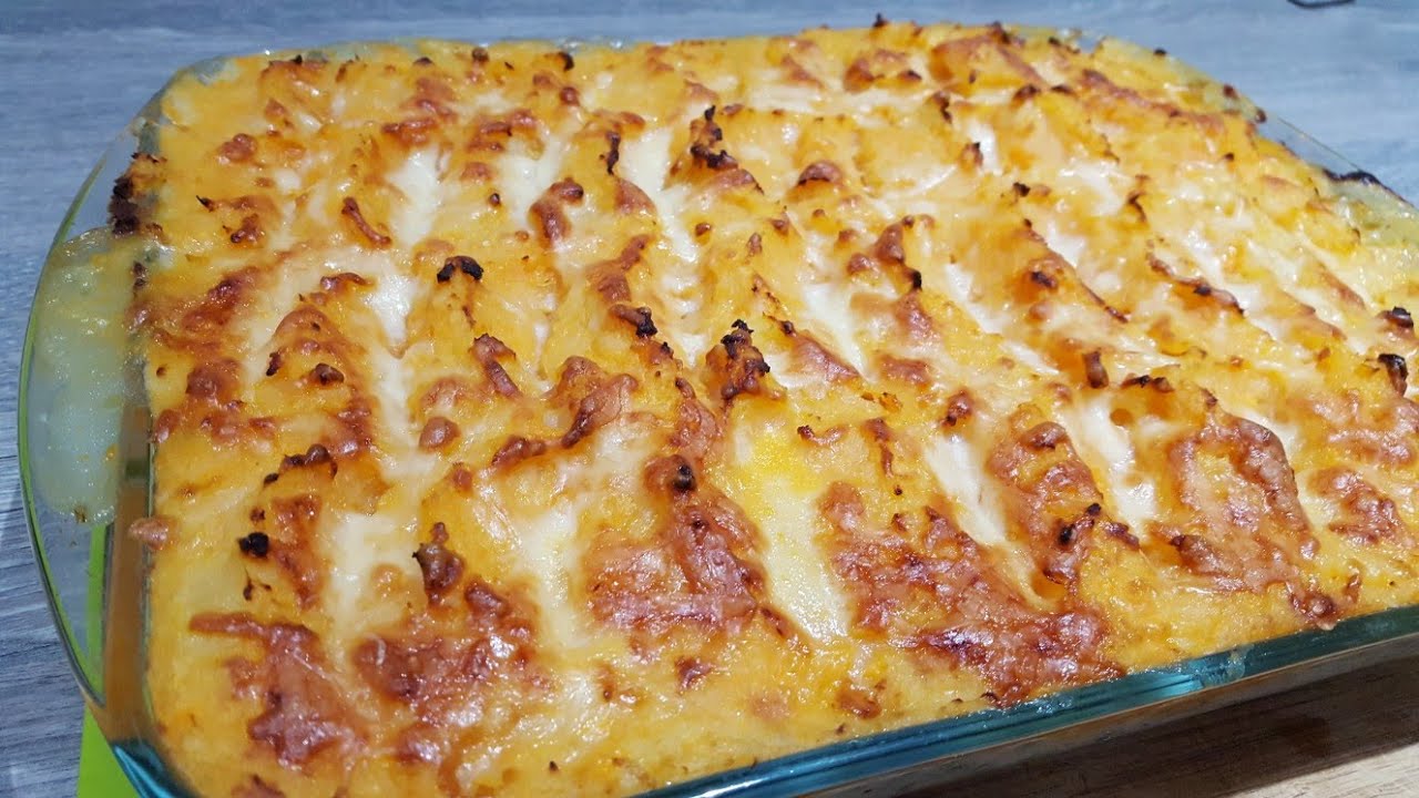 Easy fish pie with sweet potato mash