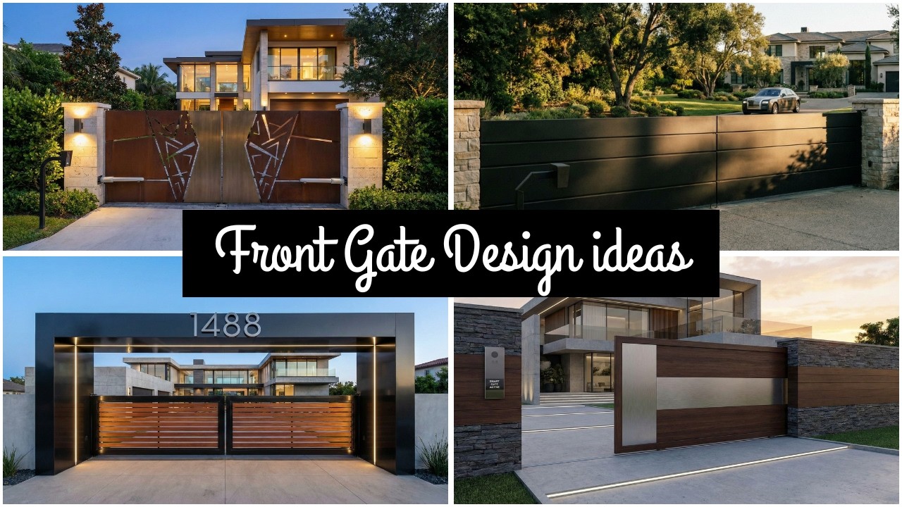 100 Modern Front Gate Design Ideas 2026 | Luxury & Minimal Gate Designs for Modern Homes