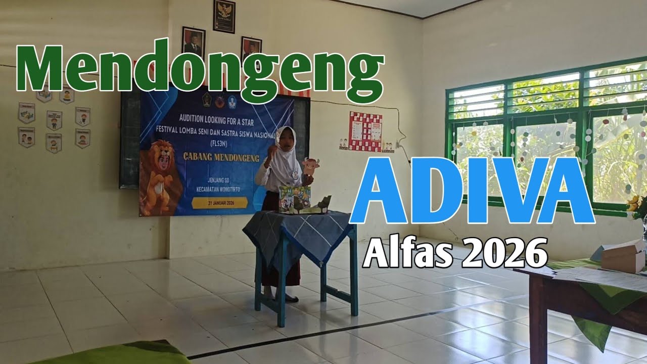 SI BIMO CENDEKIAWAN YANG TAK MENGENAL KAWAN || LOMBA MENDONGENG ALFAS 2026 || ADIVA KELAS 4