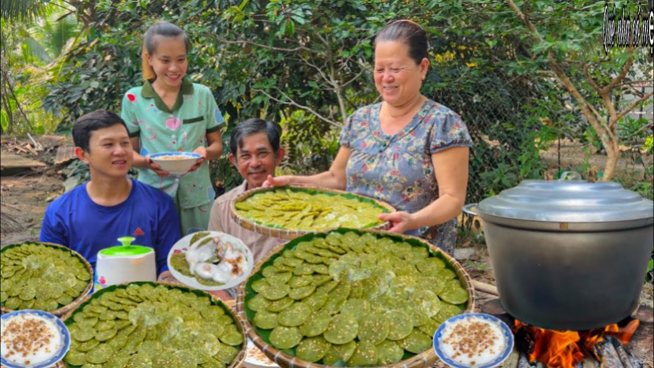 Bánh Chuối Xanh Bột Báng Hấp Nước Cốt Dừa | Hương Vị Bánh Quê Mẹ Làm || Green banana cake