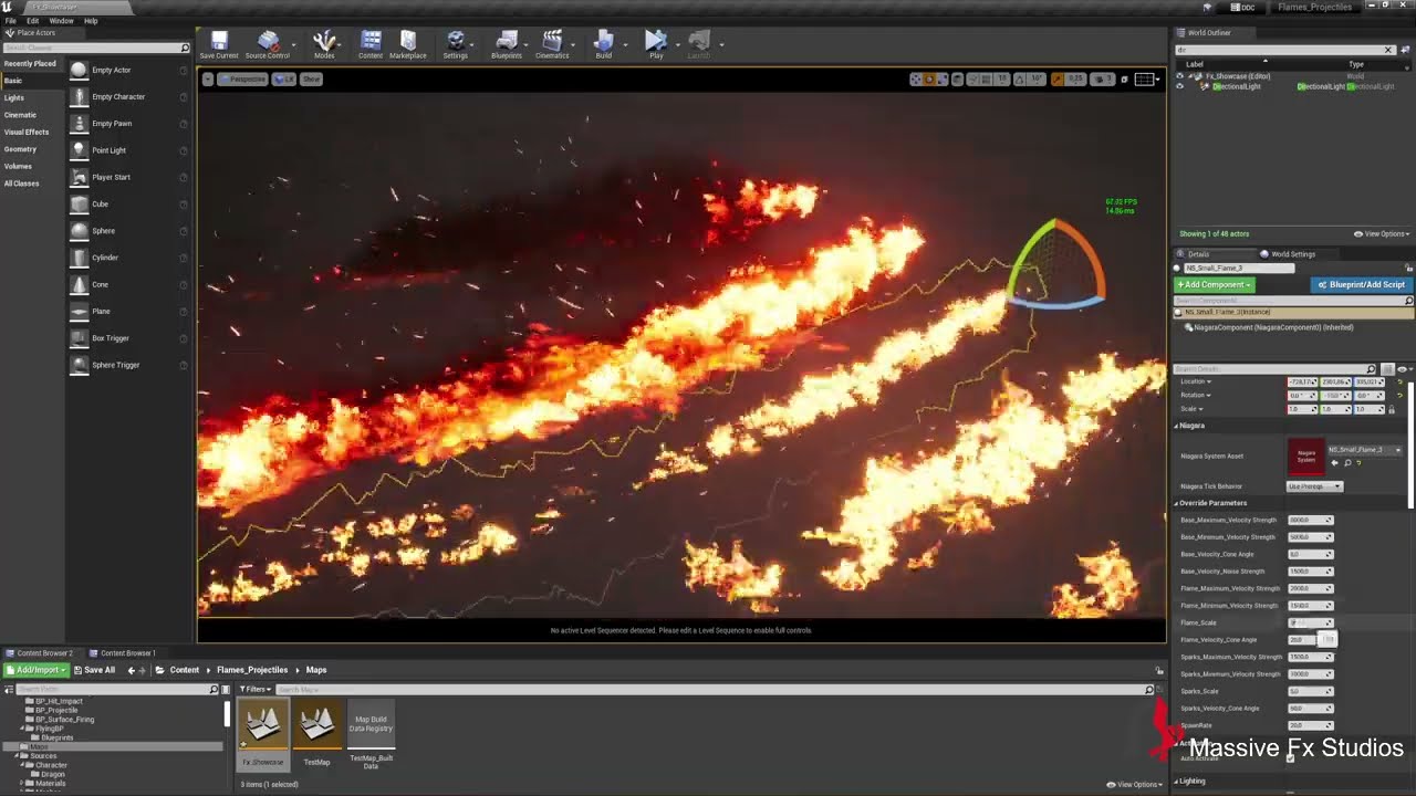 Creature Dragon Flame-Projectiles