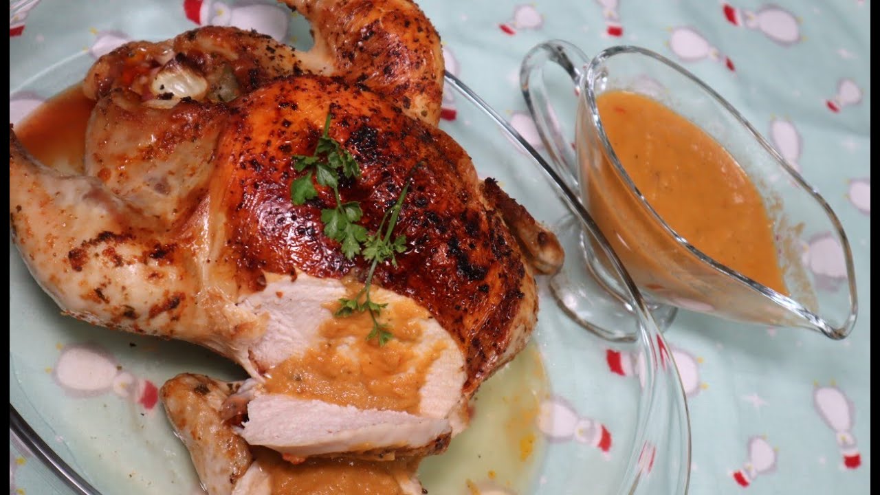 Frango B&ecirc;bado ao Forno | Receita PERFEITA: f&aacute;cil, barato, muito macio, douradinho e DELICIOSO!