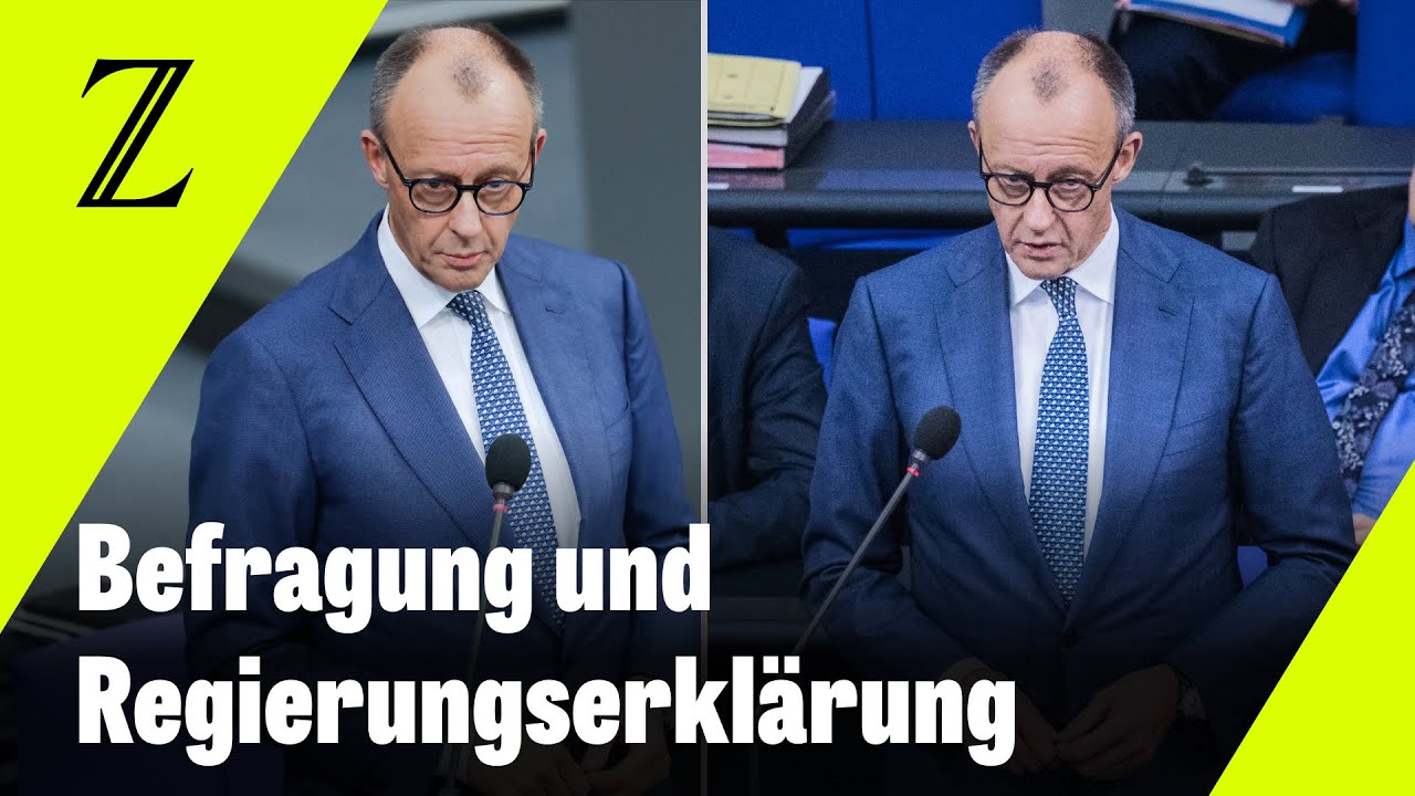 Zweimal Merz im Bundestag: Sehen Sie hier die Regierungsbefragung und -erklärung des Kanzlers